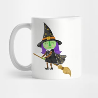 Cute Halloween Witch Mug